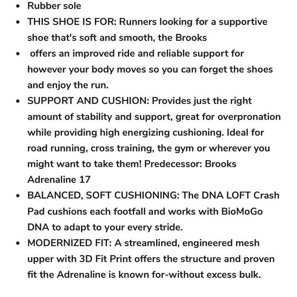 Brooks Adrenaline GTS 17 Purple Pink Running Shoes Women Size: 10.5 1202311B489 - Picture 3 of 11